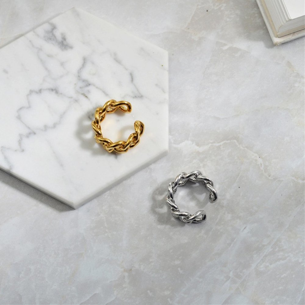 *NEW Gold/Sterling Silver Link Adjustable Ring - Picture 12 of 14